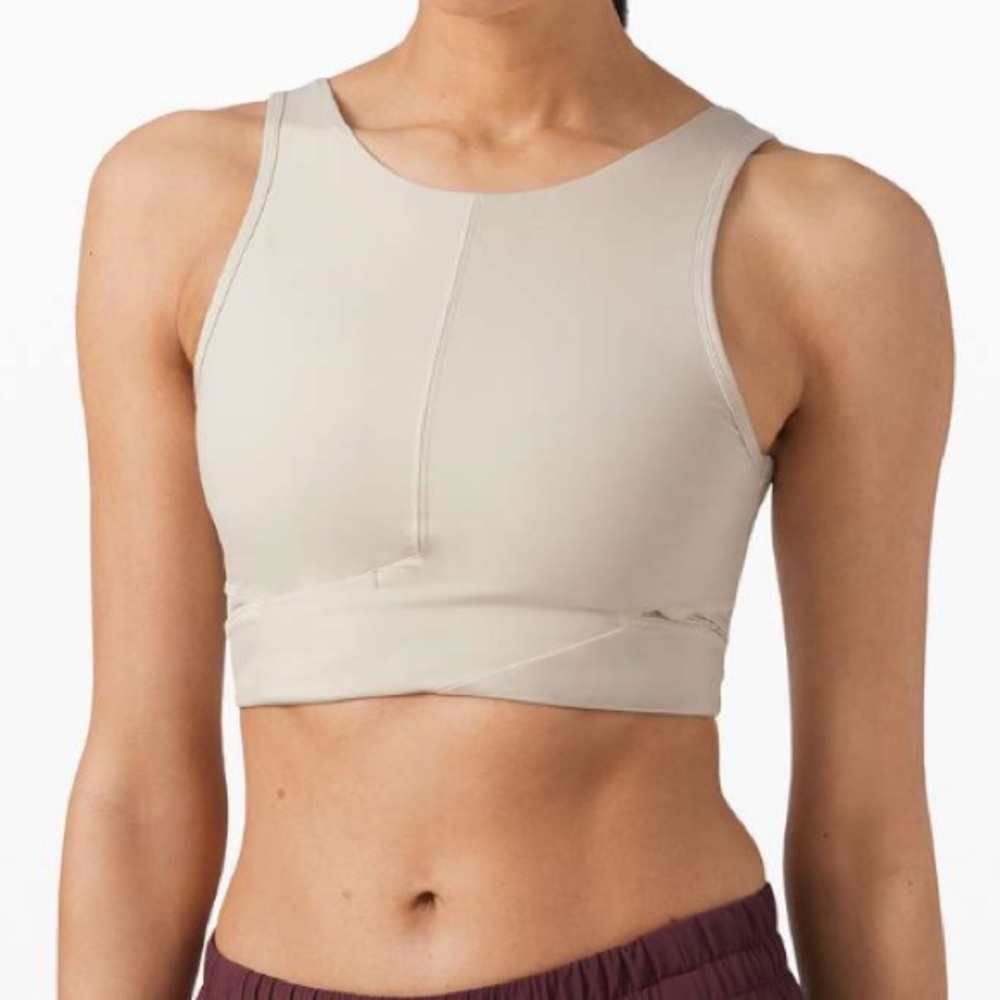 NWOT Lululemon Final Mile Crop Tank Dune